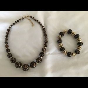 Necklace and matching bracelet
